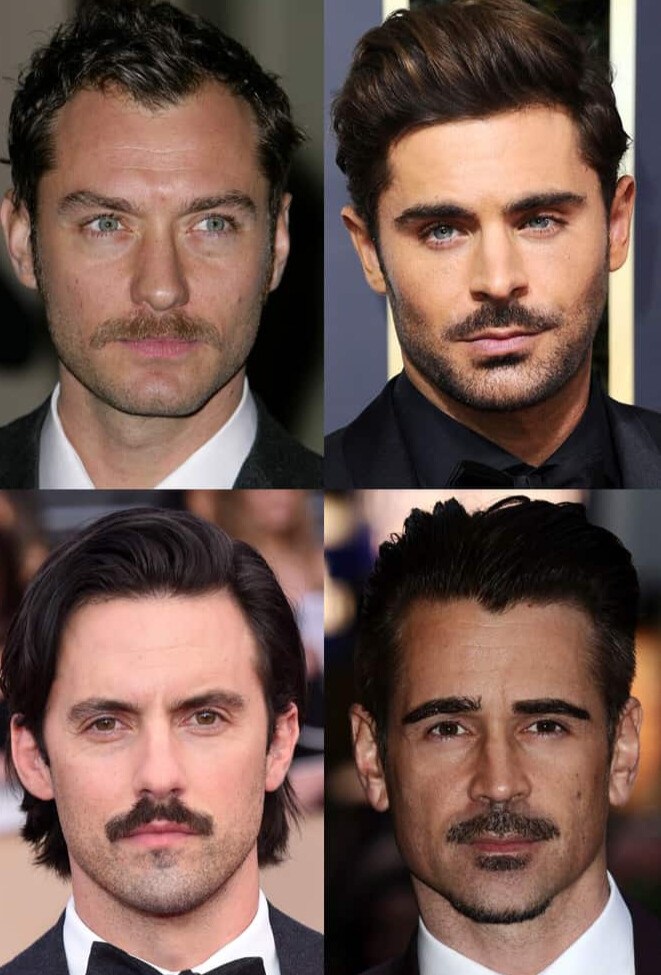 HENRY CAVILL BUTT Brad Pitt Mustache